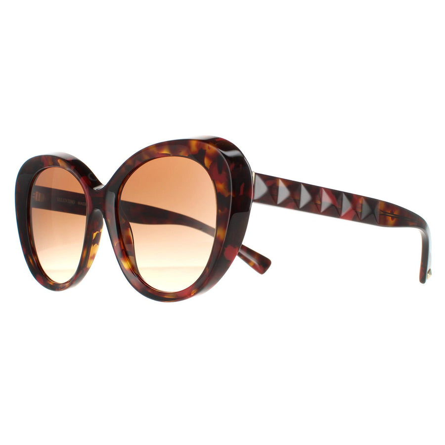 Valentino Sunglasses VA4113 518913 Red Havana Brown Gradient
