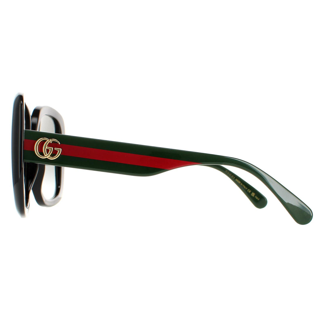 Gucci Sunglasses GG0713S 006 Shiny Black Grey Nylon Gradient