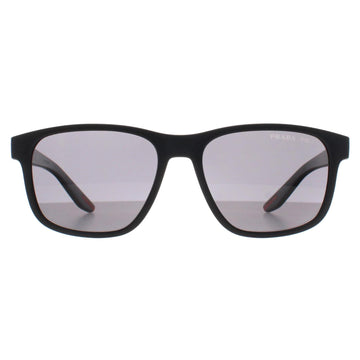 Prada Sport Sunglasses PS06YS DG002G Black Rubber Dark Grey Polarized