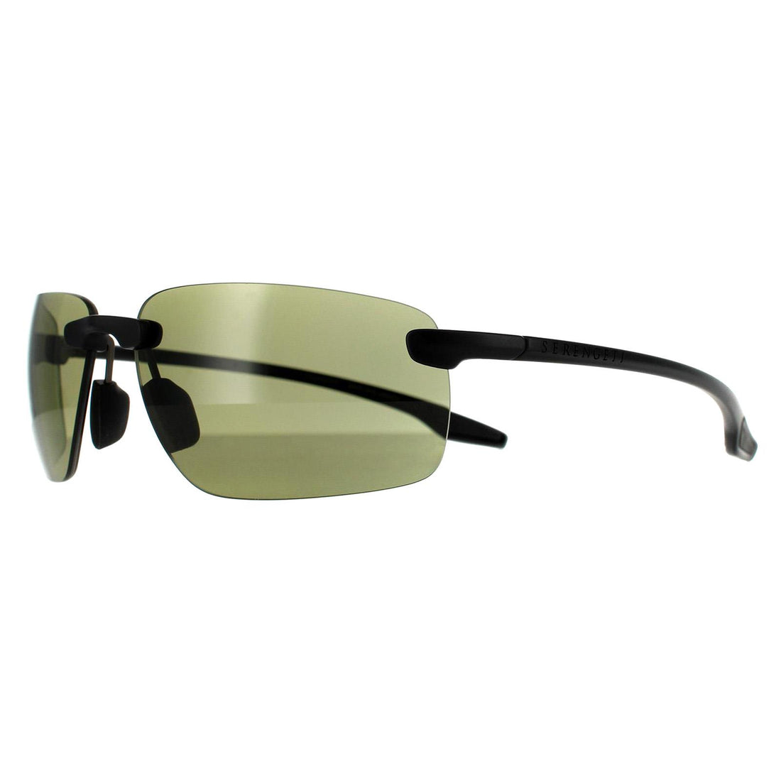 Serengeti Sunglasses Erice 8501 Matte Black PhD 2.0 555nm Green Polarised