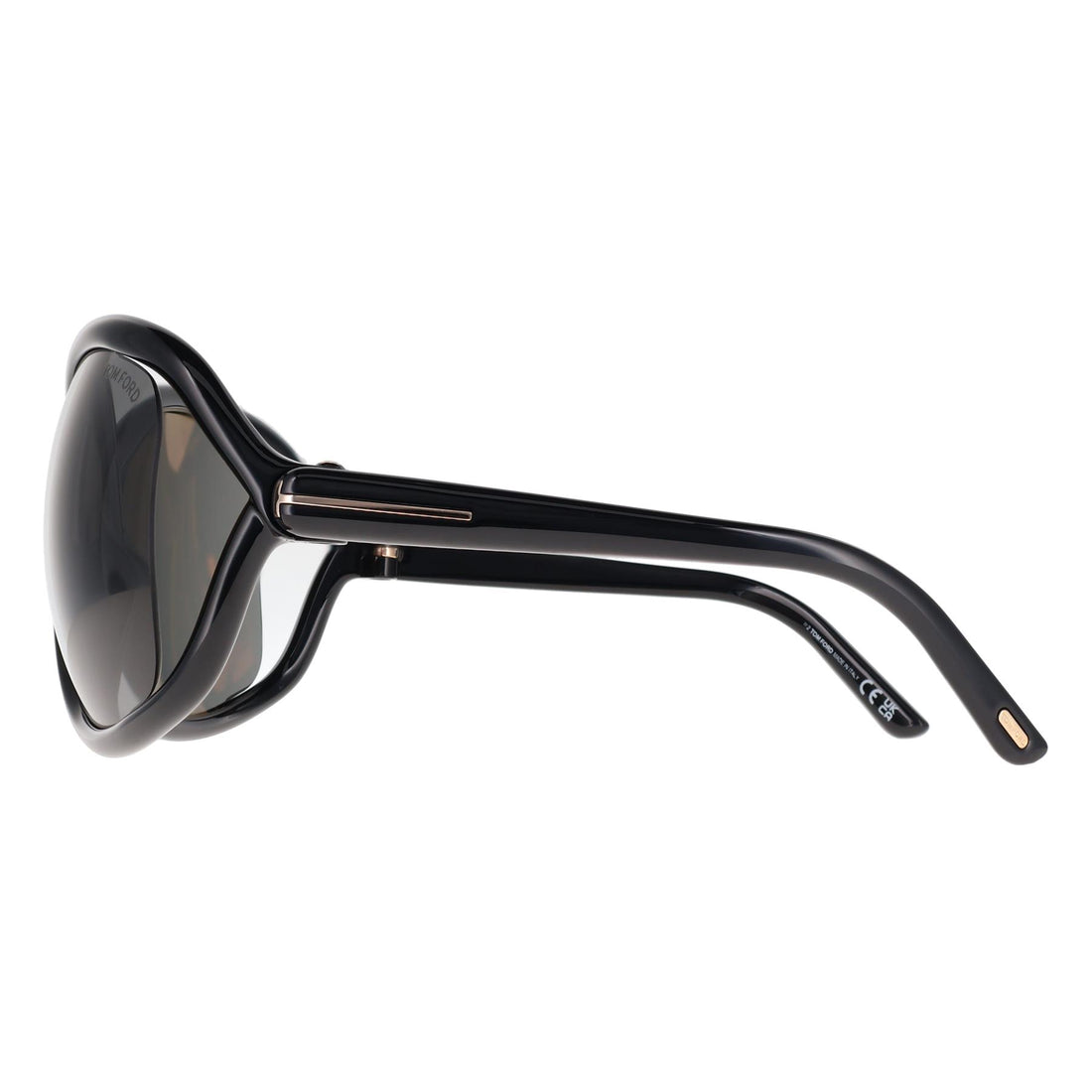 Tom Ford Sunglasses Bettina FT1068 01A Shiny Black Dark Grey
