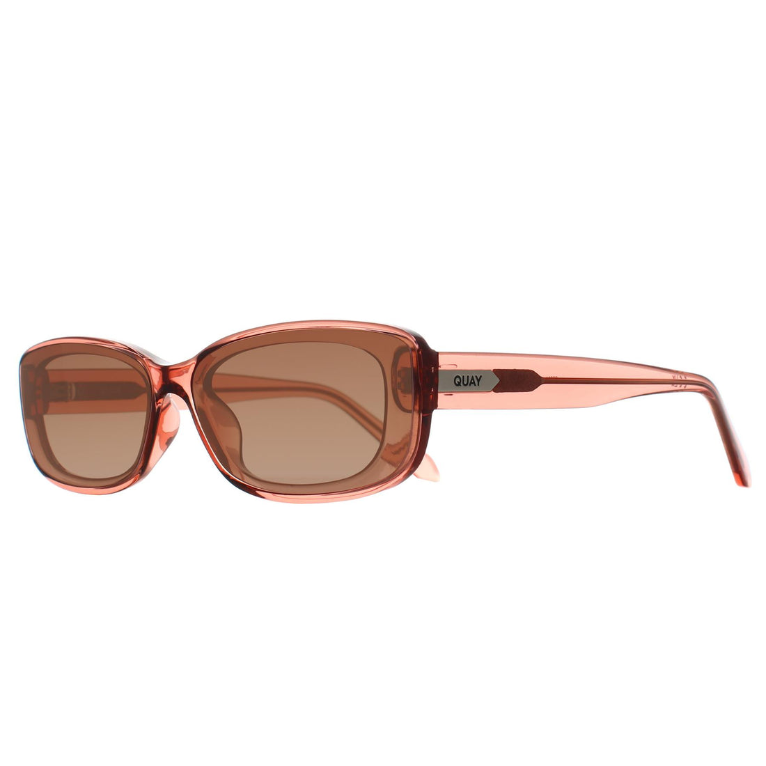 Quay Sunglasses Vibe Check 77731 Pale Rose Sepai Brown Gradient