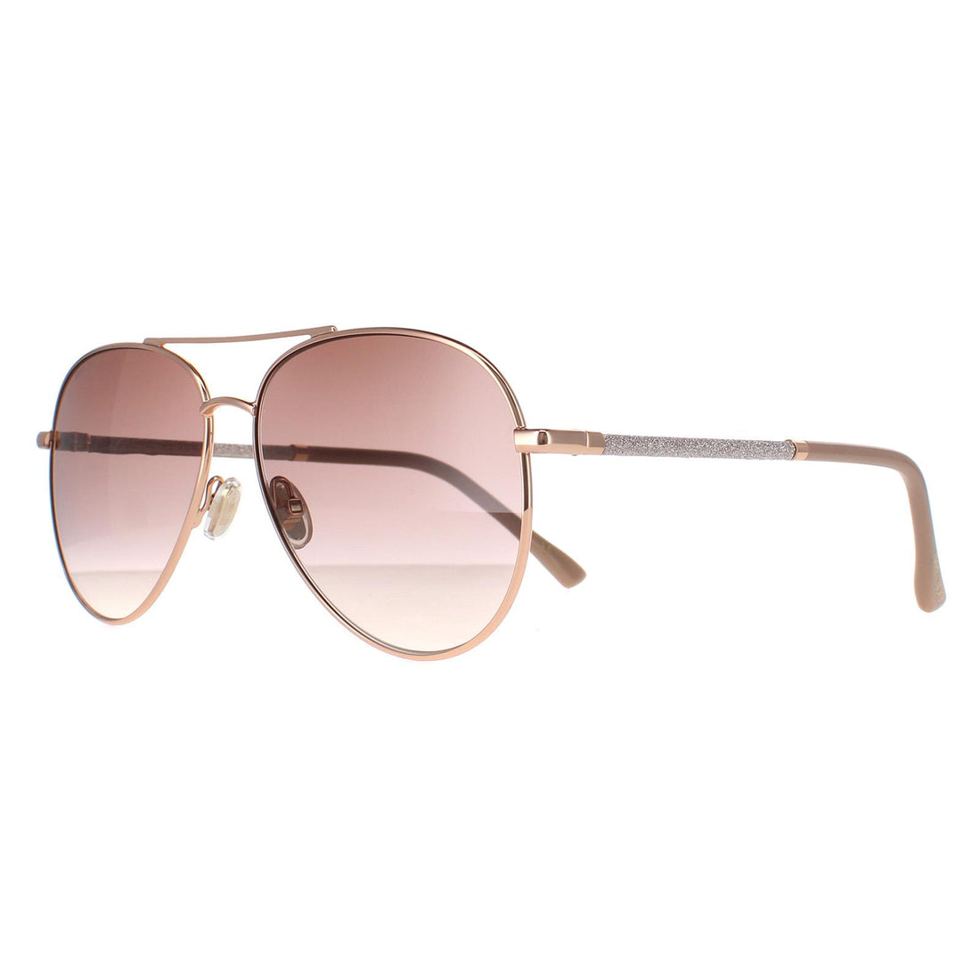 Jimmy Choo Sunglasses DEVAN/S BKU HA Gold Nude Brown Gradient
