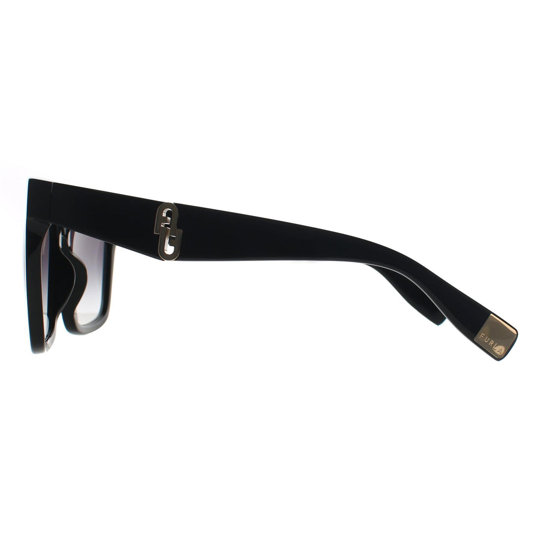 Furla Sunglasses SFU594 0700 Black Grey Gradient