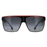 Carrera Sunglasses 22/N T4O 9O Black Crystal White Red Dark Grey Gradient