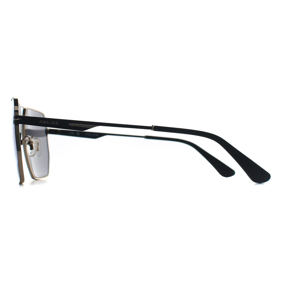 Police Sunglasses SPLL79 Champ Lite 2 302B Shiny Rose Gold Smoke Blue Mirror