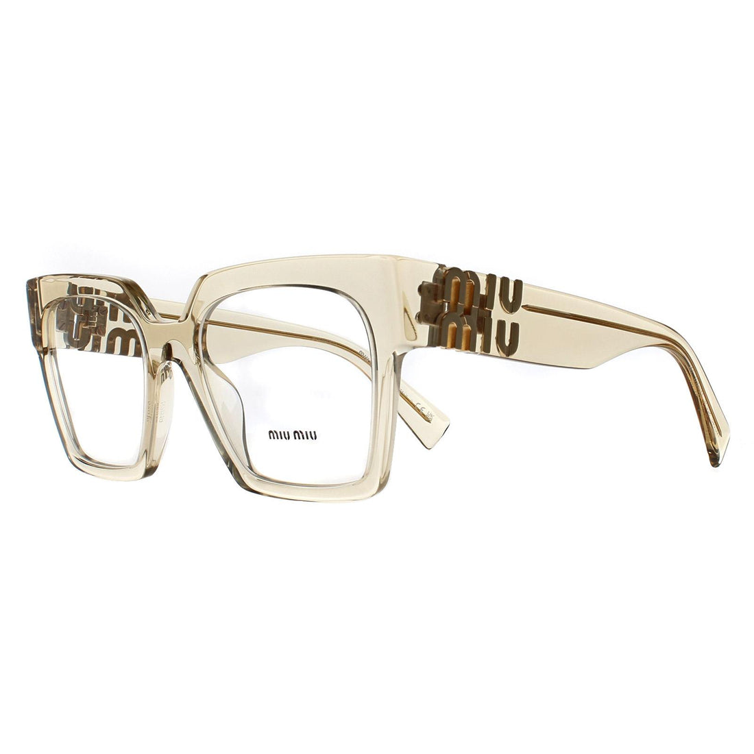 Miu Miu Glasses Frames MU 04UV 11T1O1 Sand Crystal Women