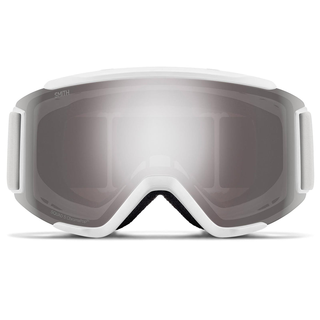 Smith Ski Goggles Squad S 33F 5T White Vapor ChromaPop Sun Platinum Mirror & Clear