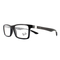 Ray-Ban Glasses Frames 8901 5610 Black On Shiny Grey 55mm
