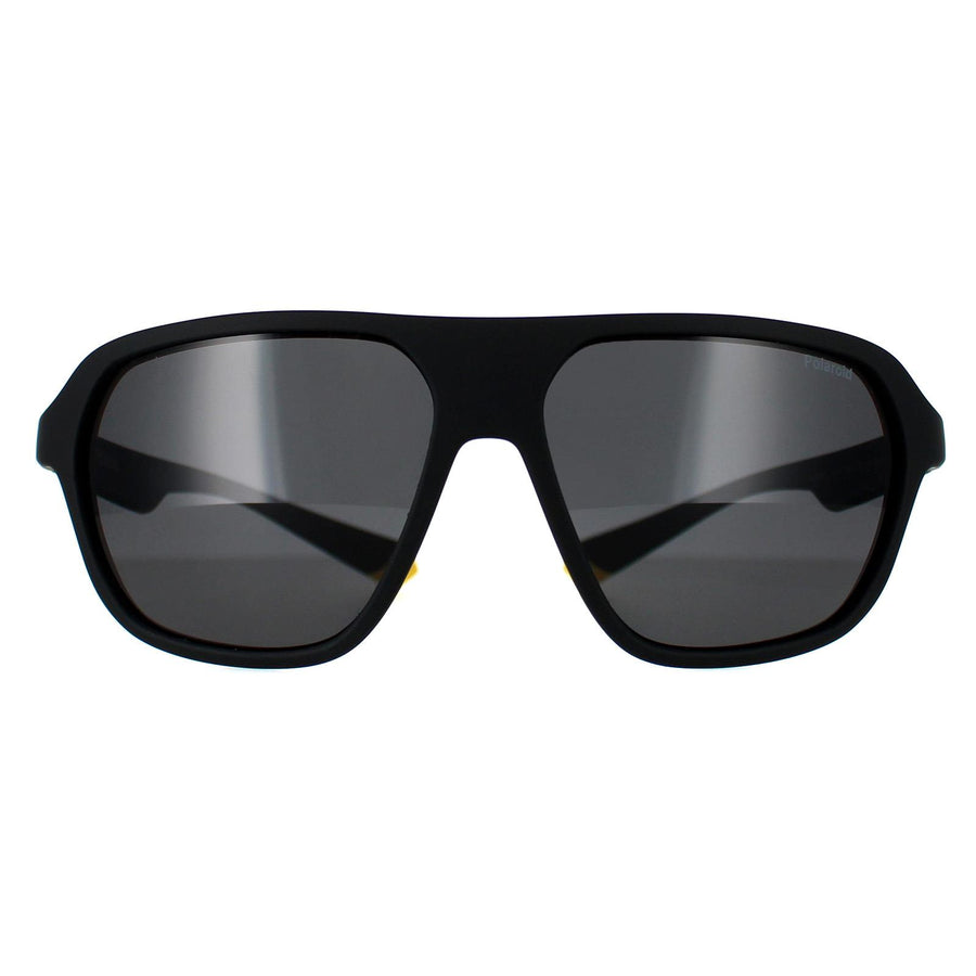 Polaroid Sunglasses PLD 2152/S PGC M9 Matte Black Yellow Grey Polarized