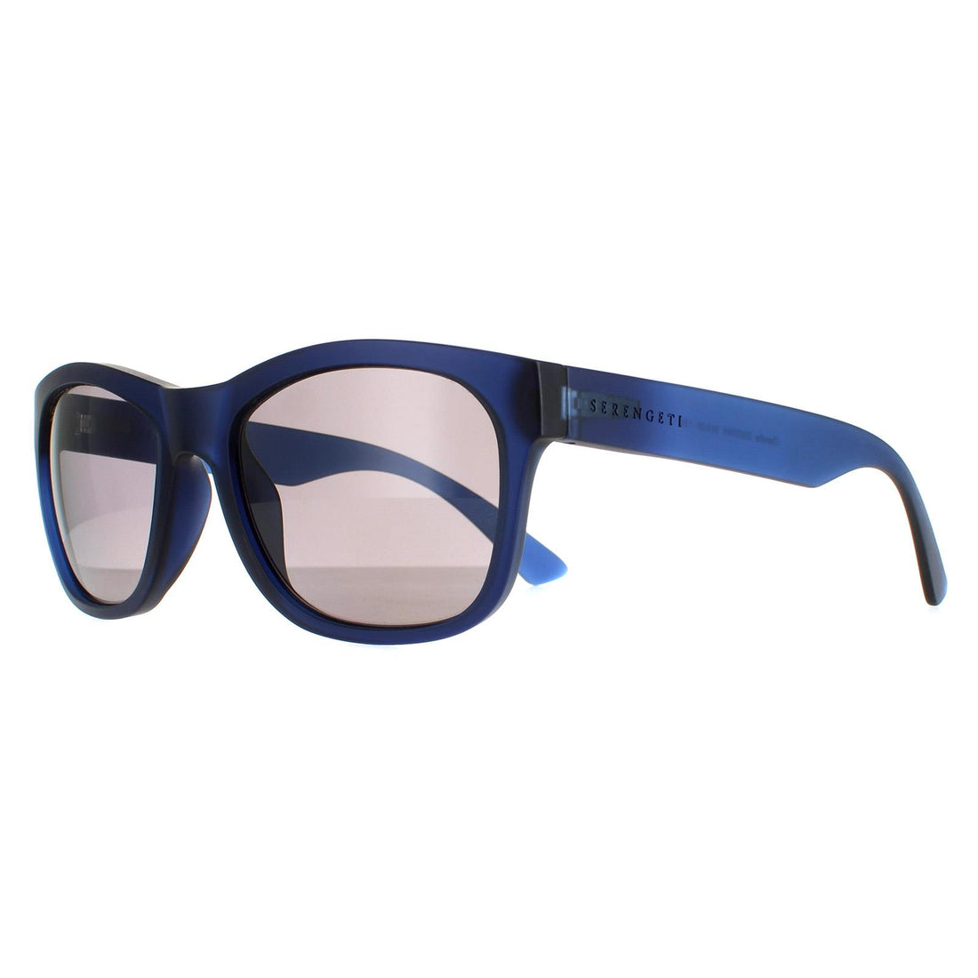 Serengeti Sunglasses Chandler SS557004 Matte Crystal Blue Saturn Polarized Smoke