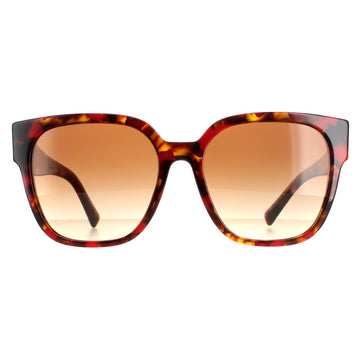 Valentino Sunglasses VA4111 519413 Red Havana Brown Gradient