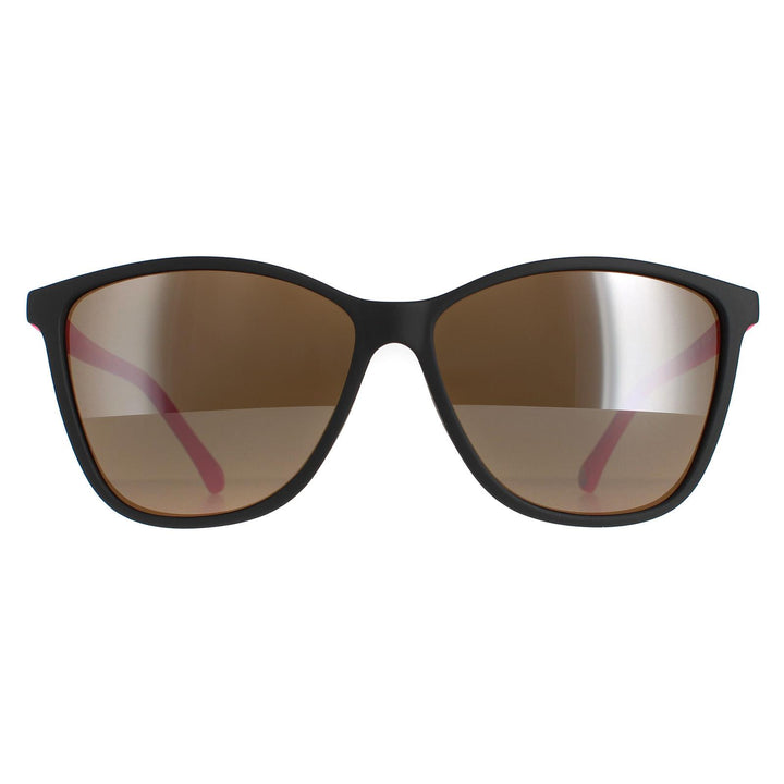 Ted Baker Sunglasses TB1443 Perry 001 Black and Pink Brown Grey