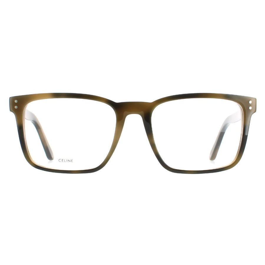 Celine CL50030I Glasses Frames Green Havana
