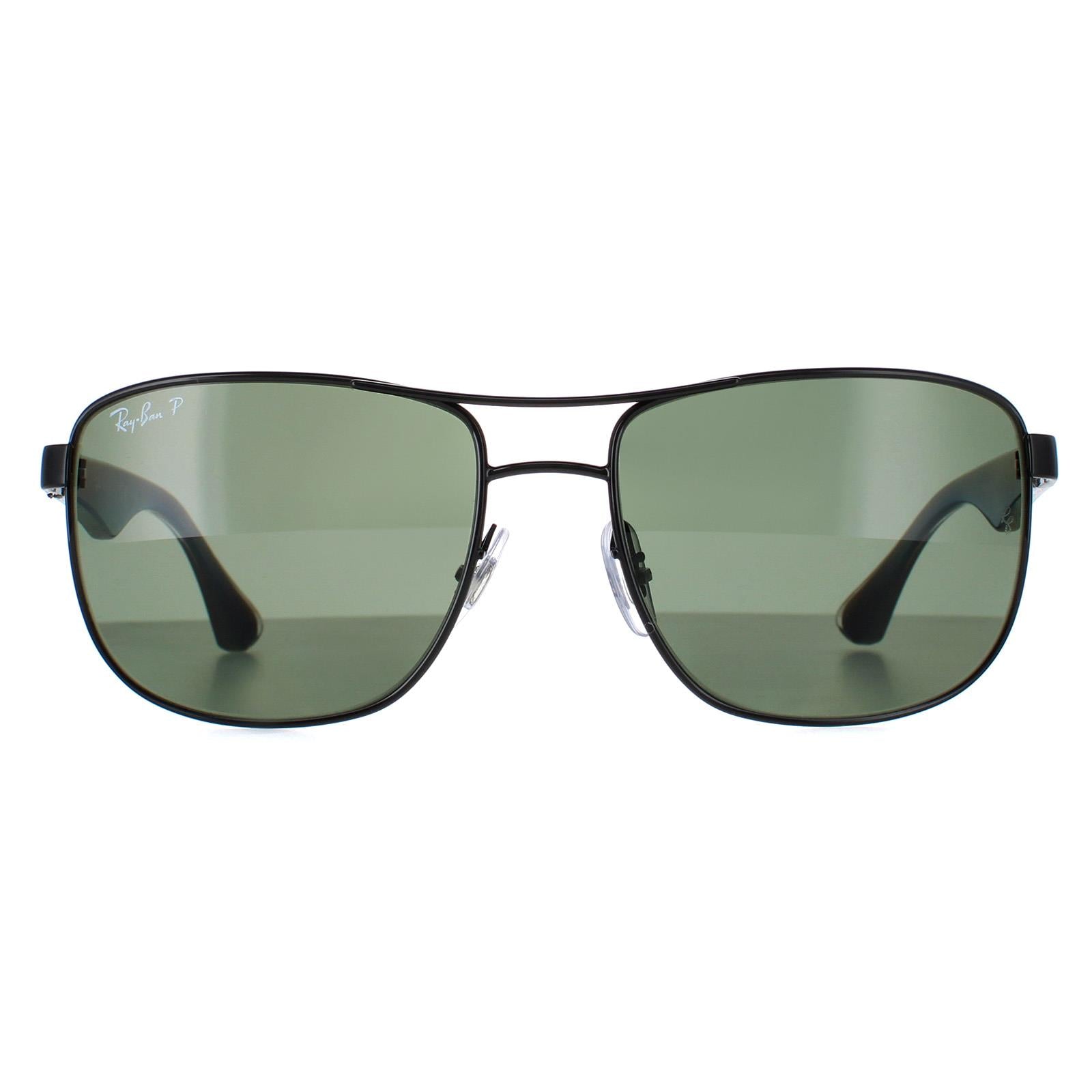 Sunglasses 3533 002 9A &amp Transparent Green Polarized