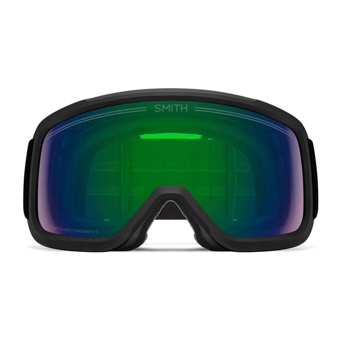 Smith Ski Goggles Shakedown 2QJ XP Black ChromaPop Everyday Green Mirror & Yellow