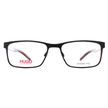 Hugo by Hugo Boss Glasses Frames HG 1005 BLX Matte Black Red Men