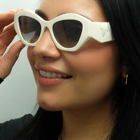 Prada Sunglasses PR07YS 142130 White Grey Gradient