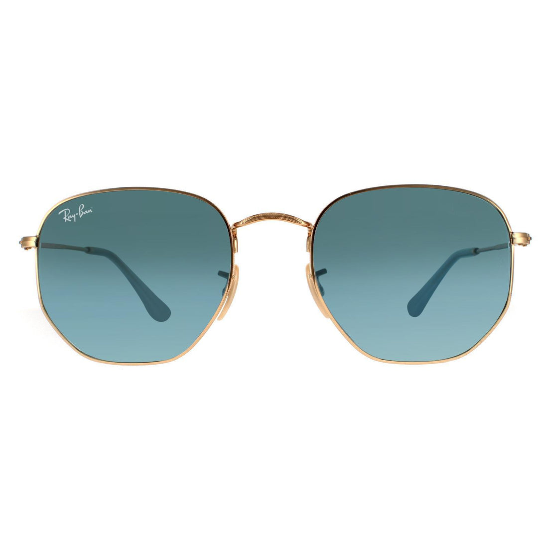 Ray-Ban Sunglasses Hexagonal RB3548N 91233M Gold Blue Grey Gradient