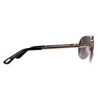 Tom Ford Sunglasses 0144 Marko 28D Shiny Rose Gold Smoke Grey Polarized