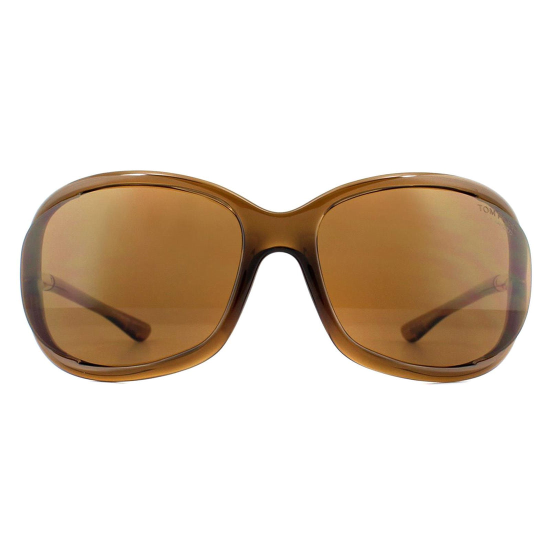 Tom Ford Sunglasses 0008 Jennifer 48H Shiny Dark Brown Brown Polarized
