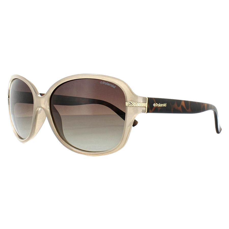 Polaroid Sunglasses P8419 10A LA Beige Havana Brown Gradient Polarized