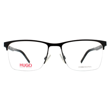 Hugo by Hugo Boss Glasses Frames HG 1142 RZZ Matte Black Dark Ruthenium Men