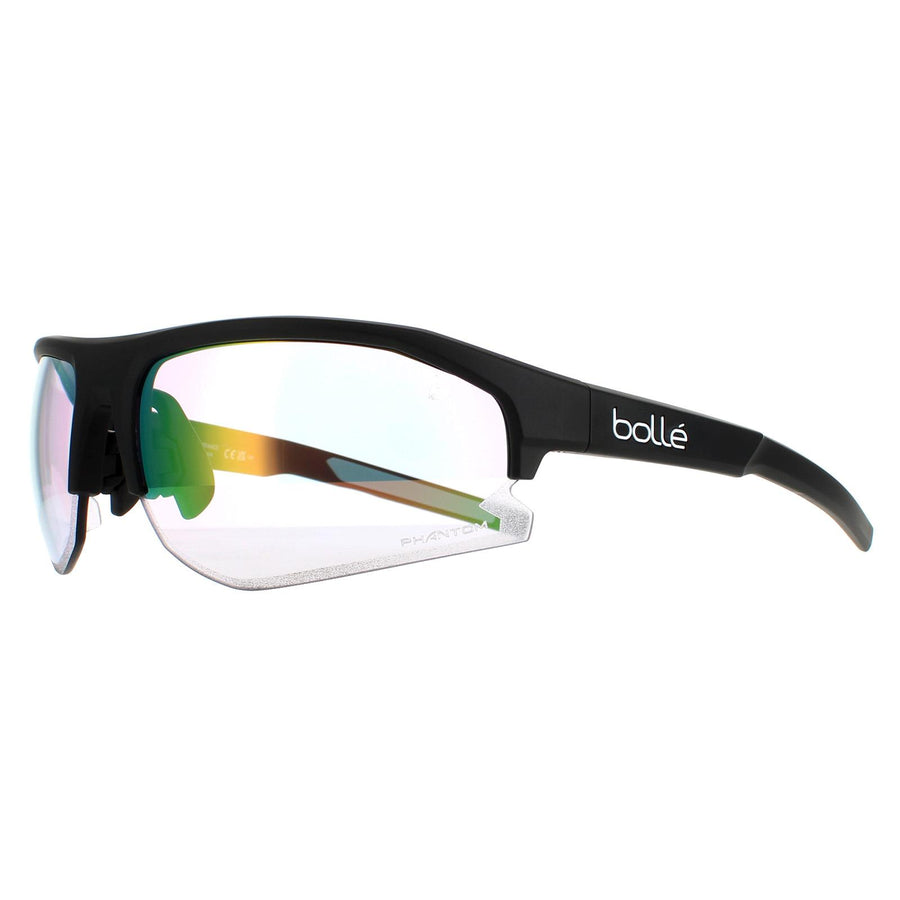 Bolle Sunglasses Bolt 2.0 BS003006 Matte Black Phantom Clear Green