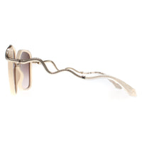 Roberto Cavalli Sunglasses SRC003M 09X7 Cream Brown Gradient