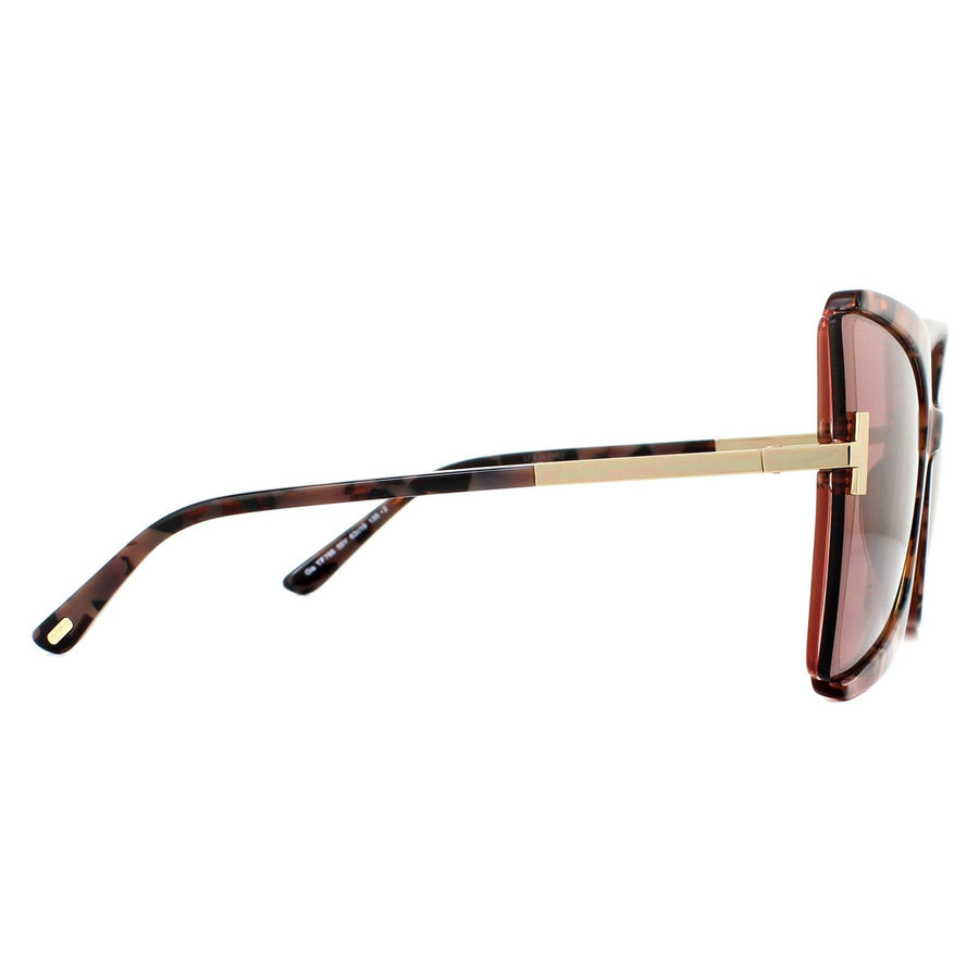 Tom Ford Sunglasses Gia FT0766 55Y Marbled Brown Violet