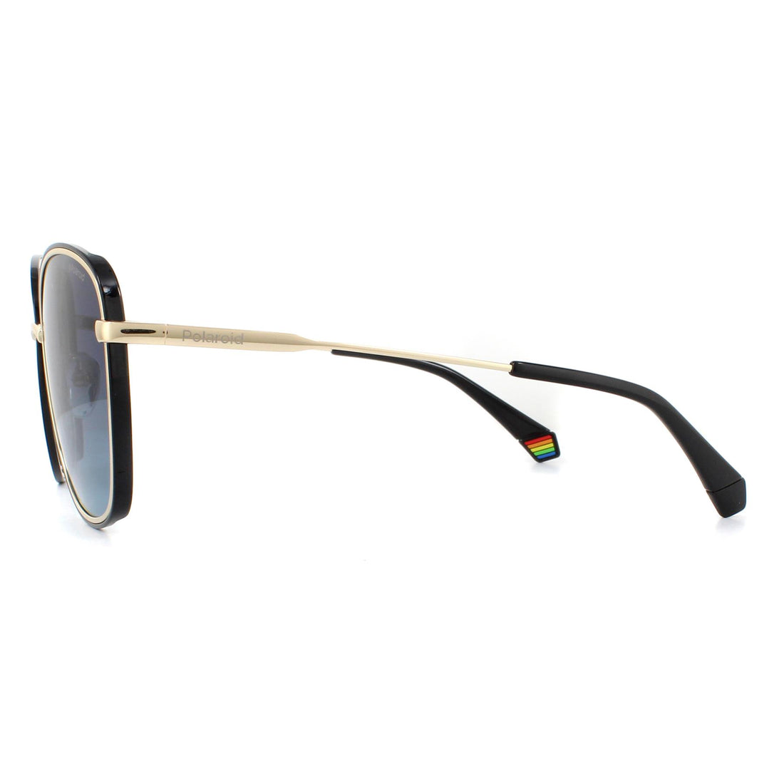 Polaroid Sunglasses PLD 6117/G/S 2M2 WJ Black Gold Grey Gradient Polarized