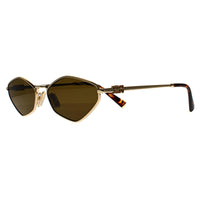 Miu Miu Sunglasses MU 56ZS 5AK09Z Gold Dark Brown