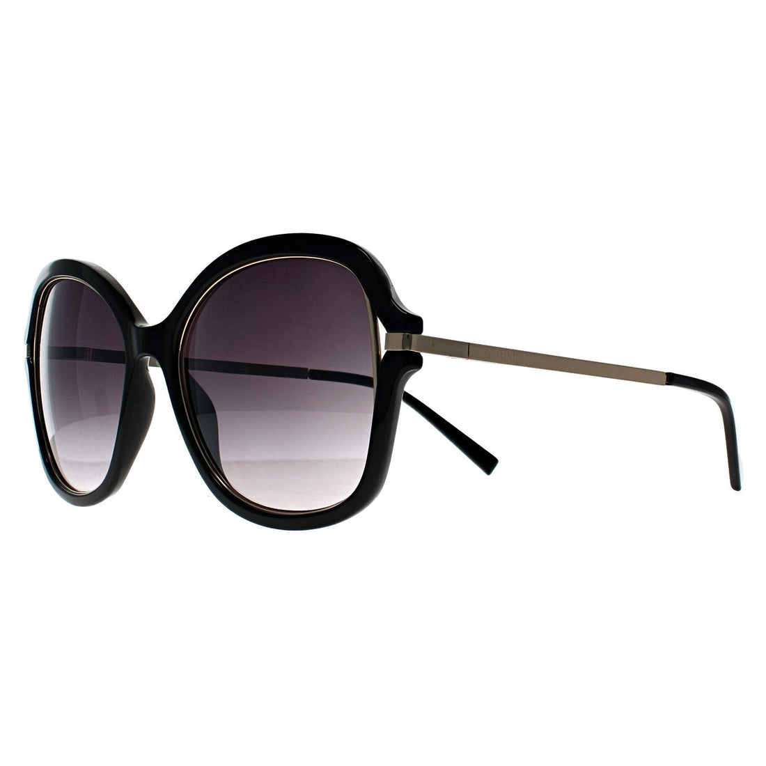 Guess Sunglasses GF0352 01B Shiny Black Grey Gradient