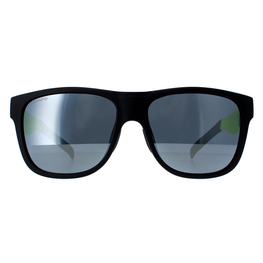 Smith Lowdown XL Sunglasses Matte Black Yellow Chromapop Silver Mirror