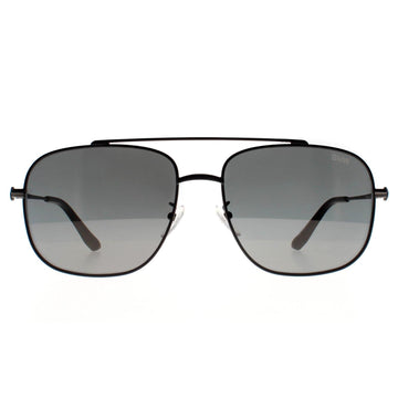 BMW Sunglasses BW0005 02C Matte Black Smoke Mirror