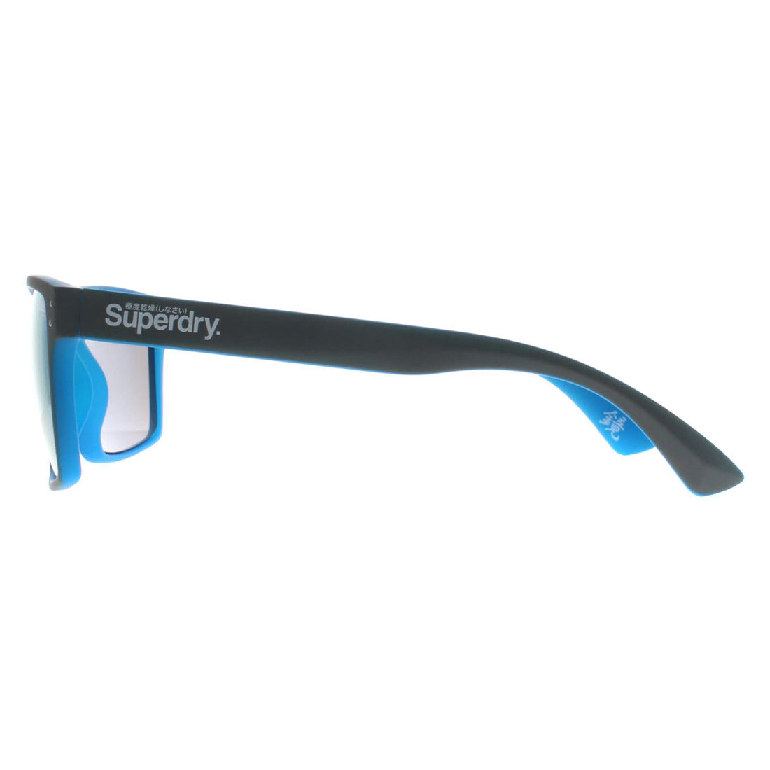 Superdry Sunglasses Kobe 105 Matte Grey Fluro Blue Blue Mirror