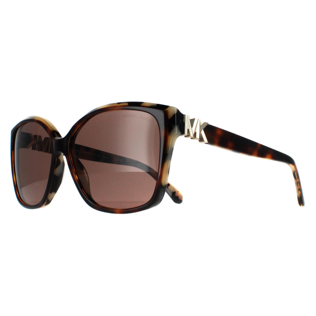 Michael Kors Sunglasses MK2201 Malia 395173 Dark Tortoise and Cream Tortoise Brown