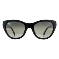 Maui Jim Sunglasses Capri GS820-02N Black with Transparent Grey Neutral Grey Polarized