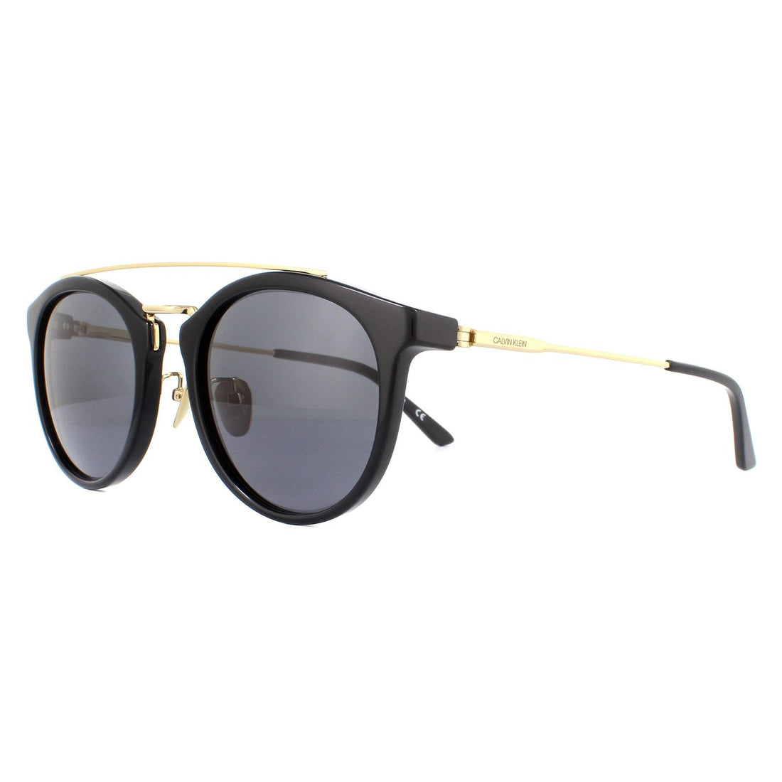 Calvin Klein Sunglasses 18720S 001 Black Solid Smoke