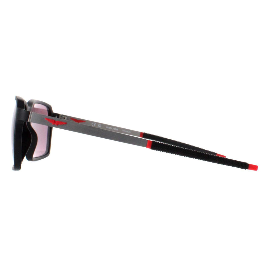 Police Sunglasses SPLL16 Solstice 5 U28Z Matte Black Pink Multilayer White Mirrored