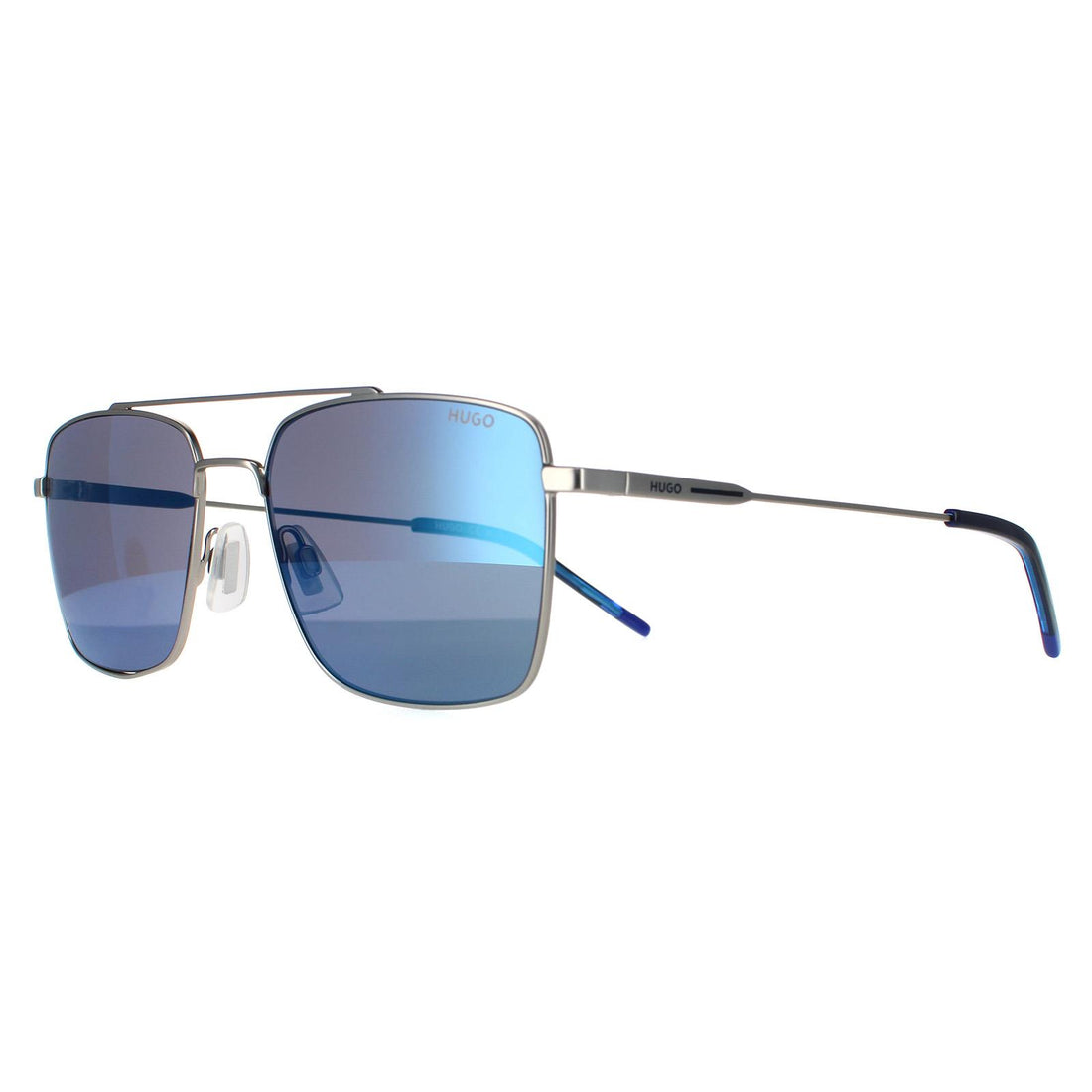 Hugo by Hugo Boss Sunglasses HG 1177/S R81 XT Matte Ruthenium Blue Sky Mirror