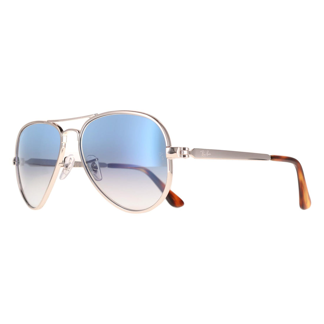 Ray-Ban Sunglasses RB3925 Aviator Max 003/3F Silver Blue Gradient