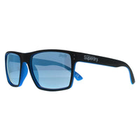 Superdry Sunglasses Kobe 105 Matte Grey Fluro Blue Blue Mirror