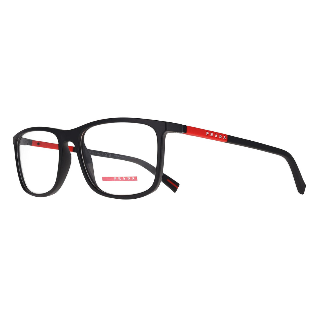 Prada Sport Glasses Frames PS03QV DG01O1 Black Rubbered Men