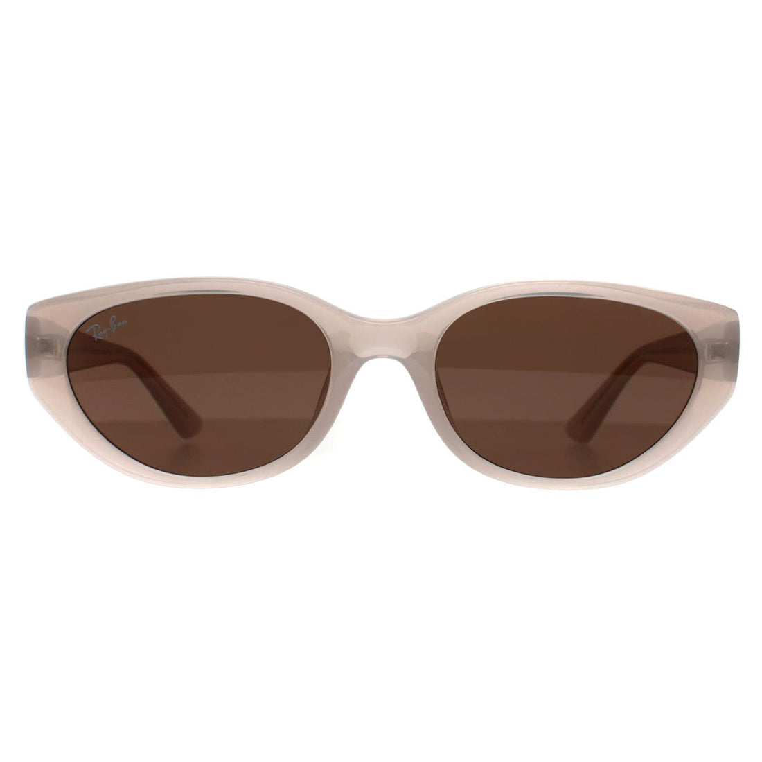 Ray-Ban Sunglasses RB4457D Bio Based 678673 Polished Opal Beige Dark Brown