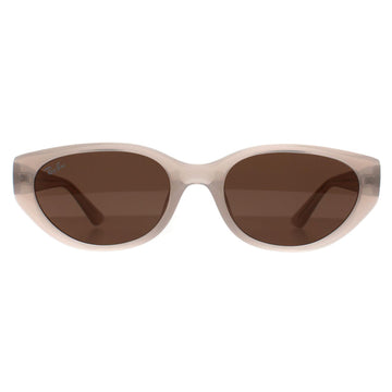 Ray-Ban Sunglasses RB4457D Bio Based 678673 Polished Opal Beige Dark Brown