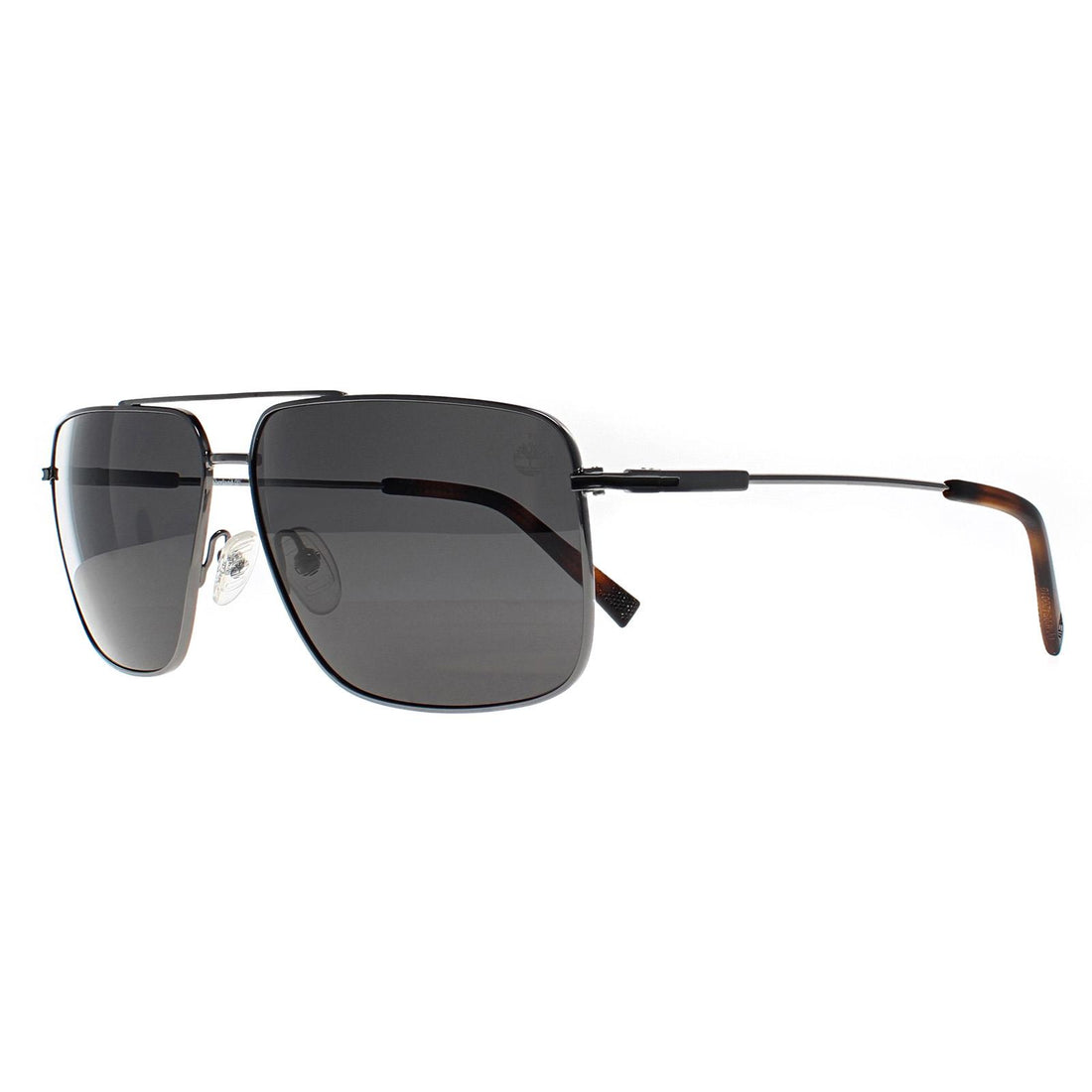 Timberland Sunglasses TB9292 06D Shiny Dark Nickeltin Smoke Polarized