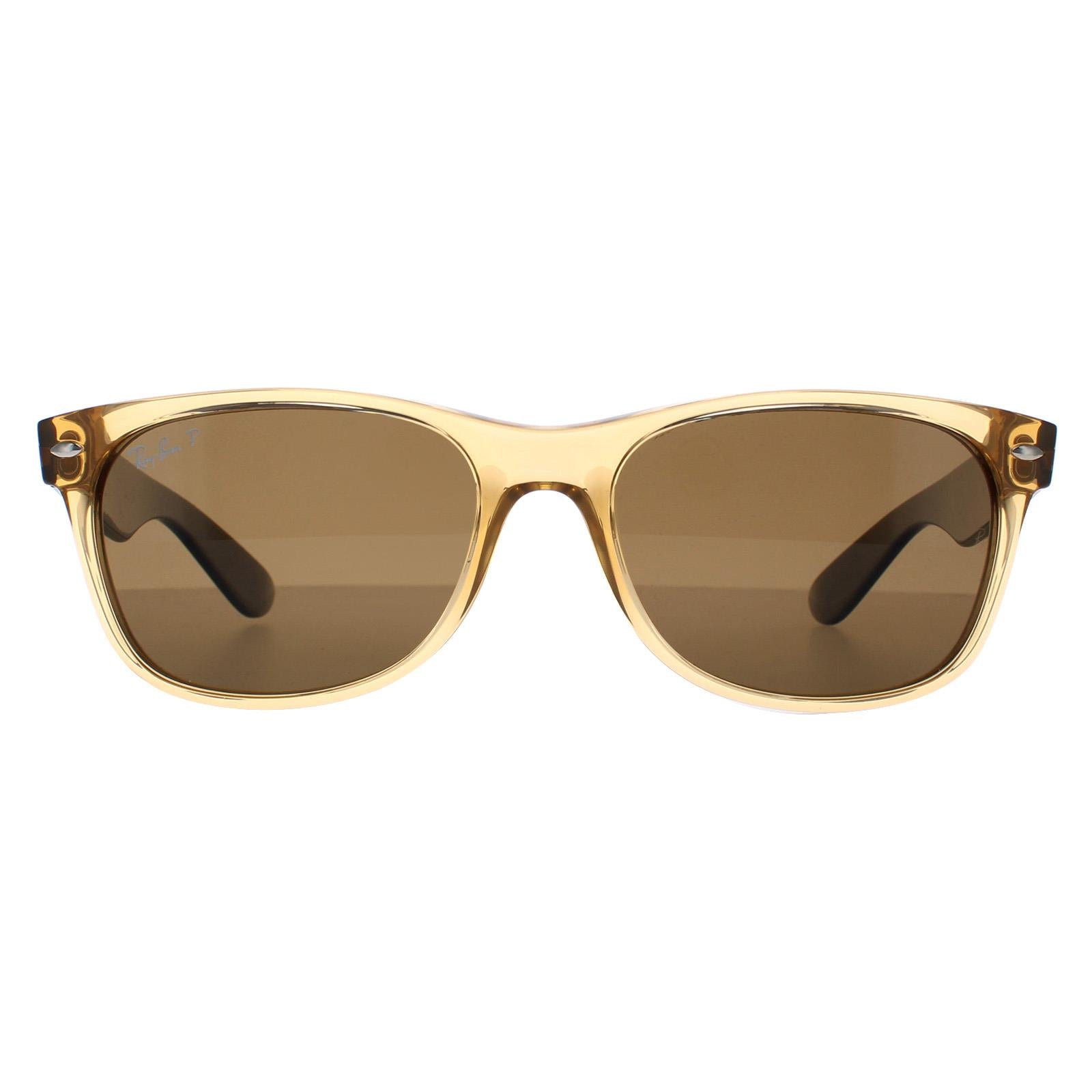 Sunglasses Wayfarer 2132 945 57 Honey Crystal Polarized 55mm