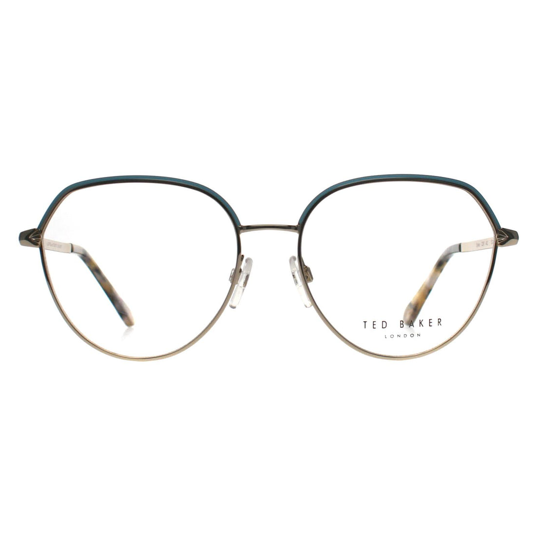 Ted Baker Glasses Frames TB2297 Sylvie 402 Light Gold Blue Women