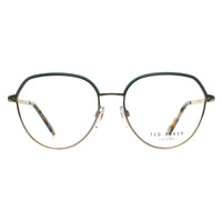 Ted Baker Glasses Frames TB2297 Sylvie 402 Light Gold Blue Women